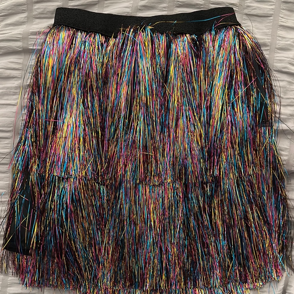 Colorful tinsel skirt